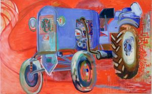 blue tractor
